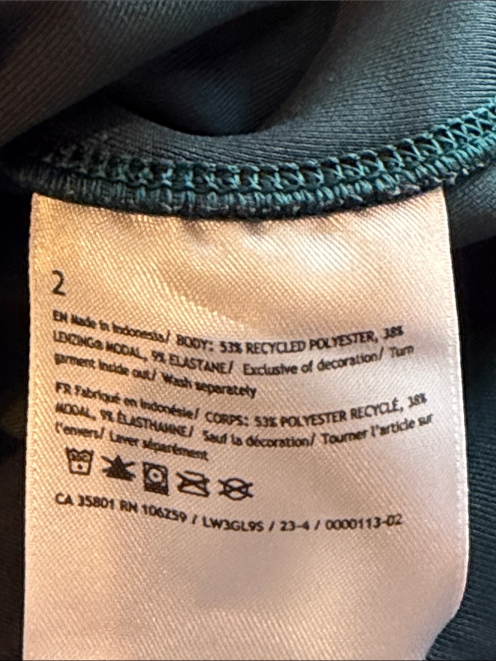 lululemon athletica Women's Crewneck Sweatshirt in Teal Green - Picture 3 of 3